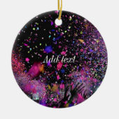 Concert Confetti Sjabloon Keramisch Ornament (Voorkant)