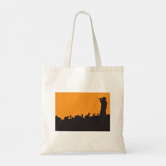 Concert Crowd Canvas tas (Achterkant)