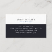 Concert Crowd, party Event Planner Visitekaartje (Achterkant)