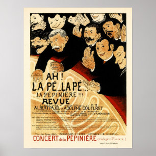 CONCERT DE LA PEPINIERE Paris Opera Theater 1898 Poster