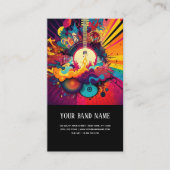 Concert de musique carte de visite guitariste (Devant)