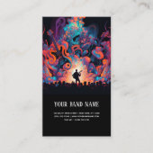 Concert de musique carte de visite guitariste (Devant)