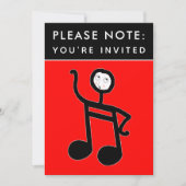 Concert de musique Piano Considérant Invitation (Devant)