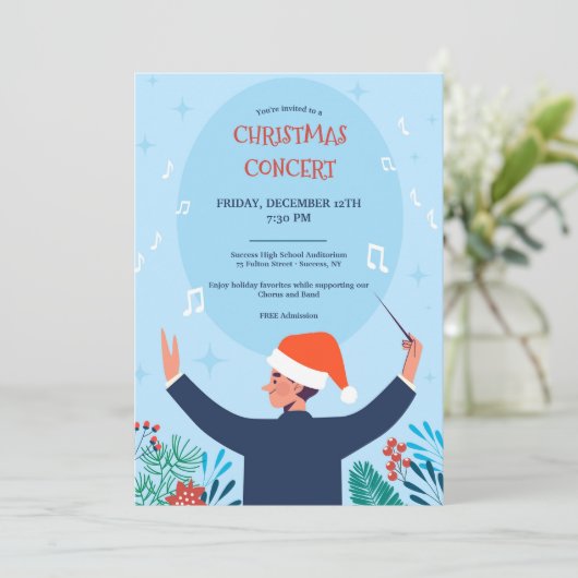 Concert de Noël Invitation bleue (Debout devant)