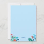 Concert de Noël Invitation bleue (Dos)