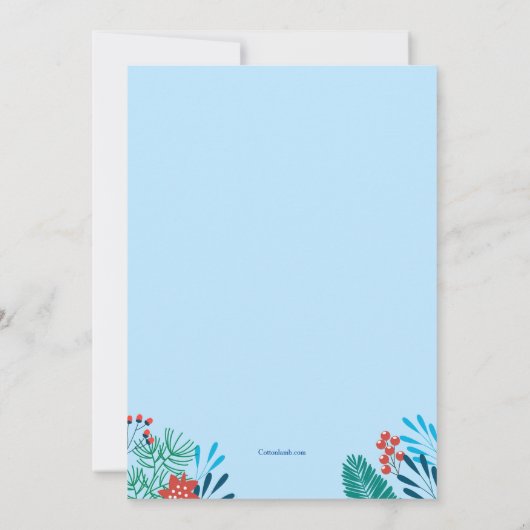 Concert de Noël Invitation bleue (Dos)