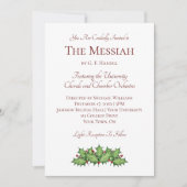 Concert de Noël Invitation Musique Classique (Devant)