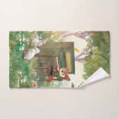 Concert de piano forestier (Serviette à main)