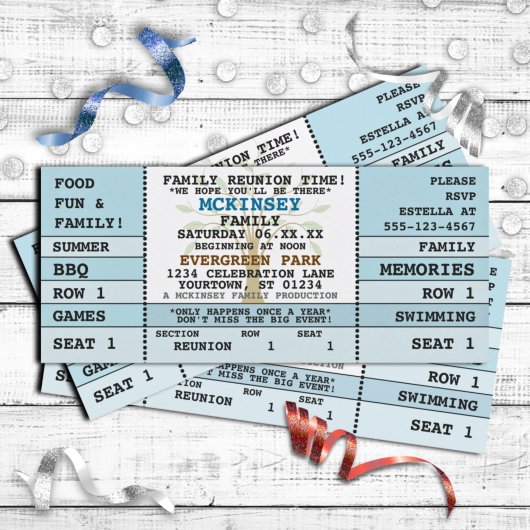 Concert de Réunion Familiale Invitation