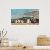 concert in het casino - Eugène Boudin Fine Art Poster (Keuken)