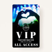 Concert Logo All Access Event VIP Badge (Devant)