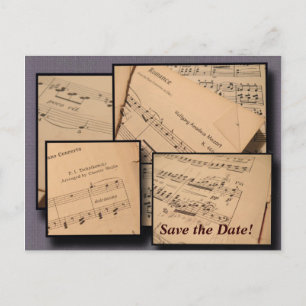 Concert of overweging Save the Date Briefkaart