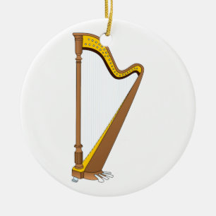 Concert Pedal Harp grafisch ontwerp Keramisch Ornament