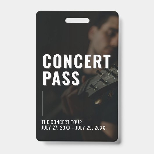 Concert Photo All Access Pass ID Badge (Avant)