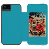 concert Poster op Avenue de Champs-Elysées Incipio iPhone Portemonnee Hoesje (Agenda Open)