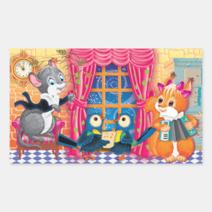 concert rechthoekige sticker