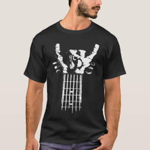 Concert Rock Op Gitaar Nek Een Zoete Rock Roll Ske T-shirt