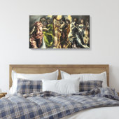 Concert van de engelen | El Greco | Canvas Afdruk (Insitu (Slaapkamer))