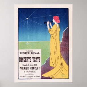 CONCERT YSAYE Henri Meunier Maitres de L'Affiche Poster