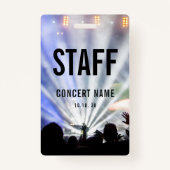 Concertconventie Aangepaste naam personeel Badge (Voorkant)