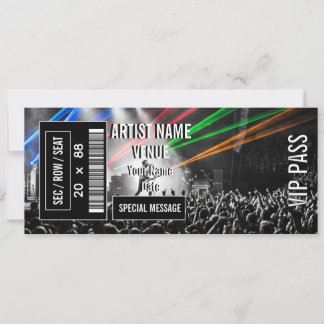 Concertkaart Cadeau Idee Doe-Het-Zelf Evenement Ti Kaart
