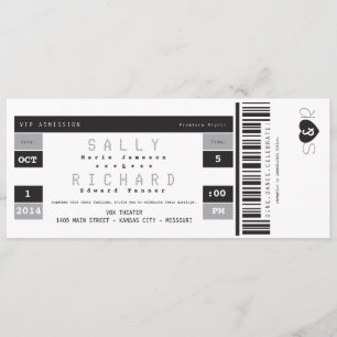 Concertkaartje in Black White en Grey Kaart