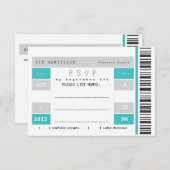 Concertkaartje RSVP (Voorkant / Achterkant)