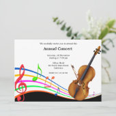 Concertmuziek Kaart (Staand voorkant)