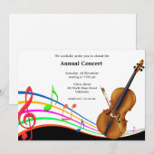 Concertmuziek Kaart (Voorkant / Achterkant)