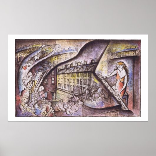 Concerto pour piano à Grantham Flat Minor - Poster (Devant)