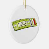 Concertticket Keramisch Ornament (Rechts)