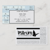 concertticket visitekaartje (Voorkant / Achterkant)