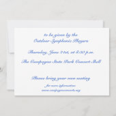 Concertuitnodiging Kaart (Achterkant)