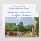 Concertuitnodiging Kaart (Voorkant / Achterkant)