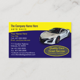 Concessionnaire automobile - Carte de visite assoc