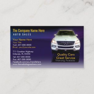 Concessionnaire automobile - Carte de visite assoc