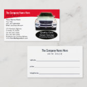 Concessionnaire automobile - Carte de visite assoc (Devant / Derrière)