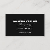 Concessionnaire automobile - Carte de visite assoc (Dos)