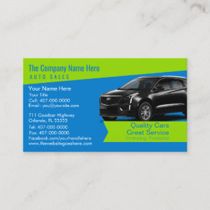 Concessionnaire automobile - Carte de visite assoc