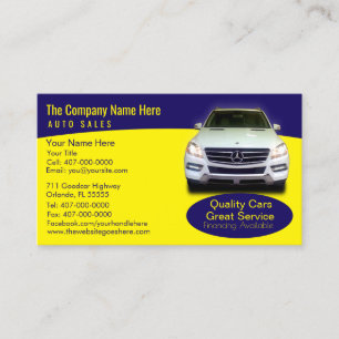 Concessionnaire automobile - Carte de visite assoc