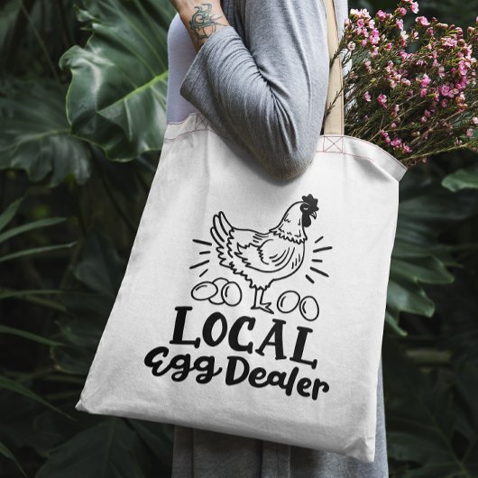"Concessionnaire local d'oeufs" drôle de sac fourr