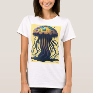 Concevez un t-shirt éthérée capturant la grâce et