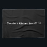 Concevez une serviette de cuisine noire<br><div class="desc">Voici une serviette de cuisine noire pour que vous travailliez avec. :)</div>
