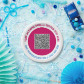 Concevez vos assiettes en papier avec code QR et t (Fête)