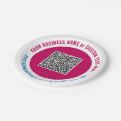 Concevez vos assiettes en papier avec code QR et t (Angle)