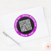 Concevez vos autocollants de code QR avec texte pe (Enveloppe)