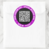 Concevez vos autocollants de code QR avec texte pe (Sac)