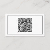 Concevez vos cartes de visite exemple avec QR Code (Dos)