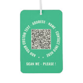 Concevez vos désodorisants de voiture avec code QR (Devant)