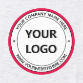 Concevez vos propres Étiquettes avec logo et texte (Design 1)